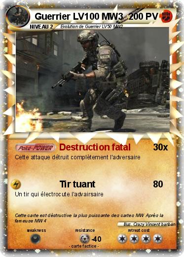 Pokemon Guerrier LV100 MW3