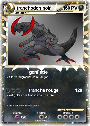 Pokemon tranchodon noir