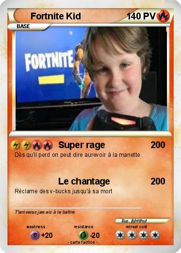 Pokemon Fortnite Kid