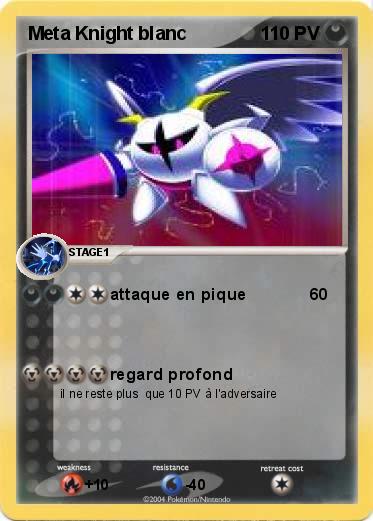 Pokemon Meta Knight blanc