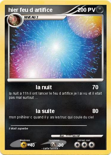 Pokemon hier feu d artifice