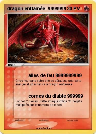 Pokemon dragon enflamée  9999999