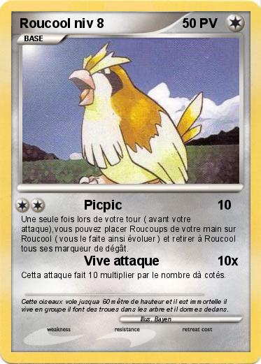 Pokemon Roucool niv 8