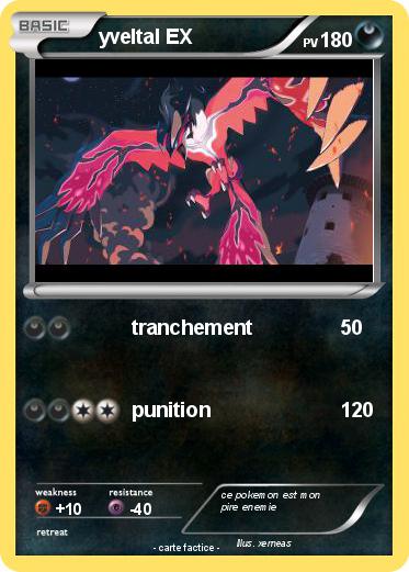 Pokemon yveltal EX