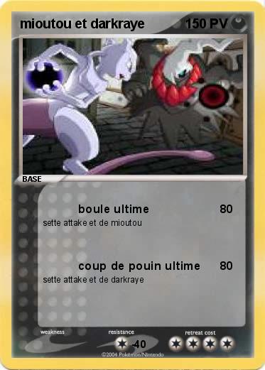 Pokemon mioutou et darkraye