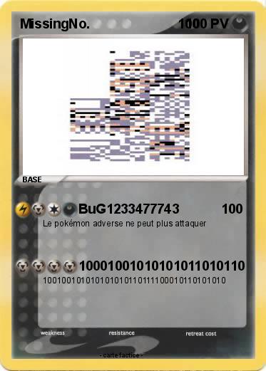 Pokemon MissingNo.                        100