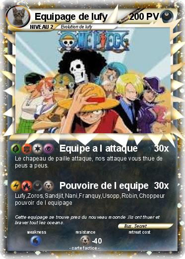 Pokemon Equipage de lufy