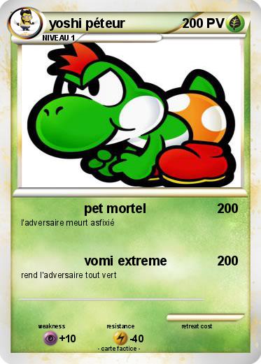 Pokemon yoshi péteur