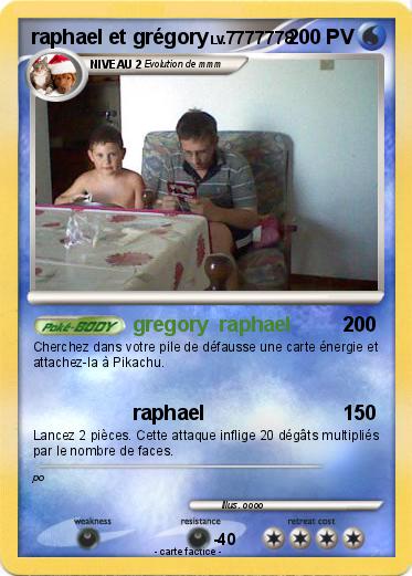 Pokemon raphael et grégory