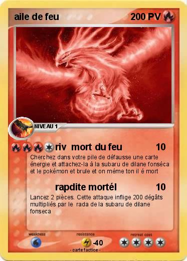 Pokemon aile de feu