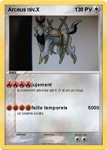 Pokemon Arceus niv.X