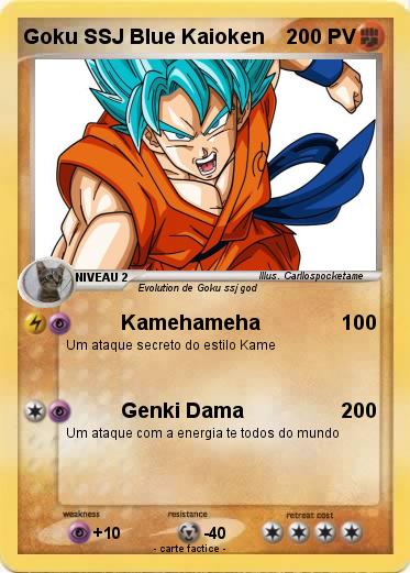 Pokemon Goku SSJ Blue Kaioken