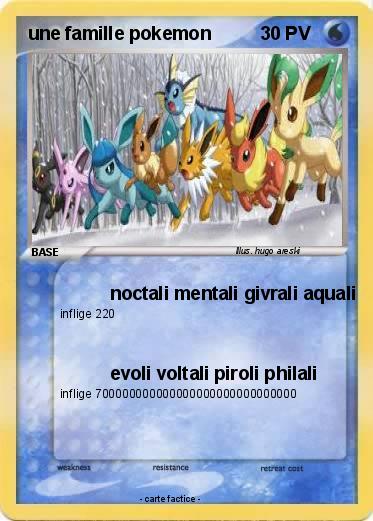 Pokemon une famille pokemon