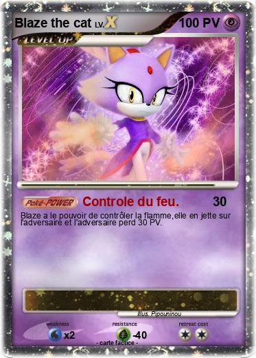 Pokemon Blaze the cat