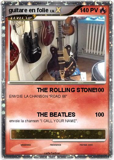 Pokemon guitare en folie