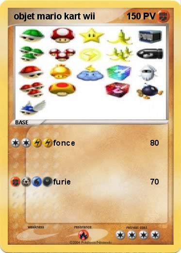 Pokemon objet mario kart wii
