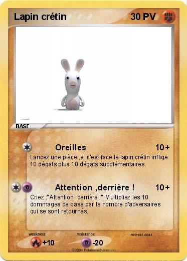 Pokemon Lapin crétin