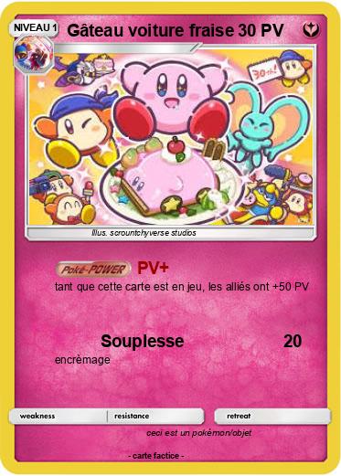 Pokemon Gâteau voiture fraise