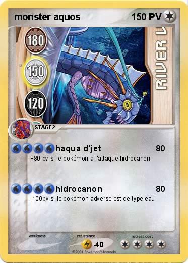 Pokemon monster aquos