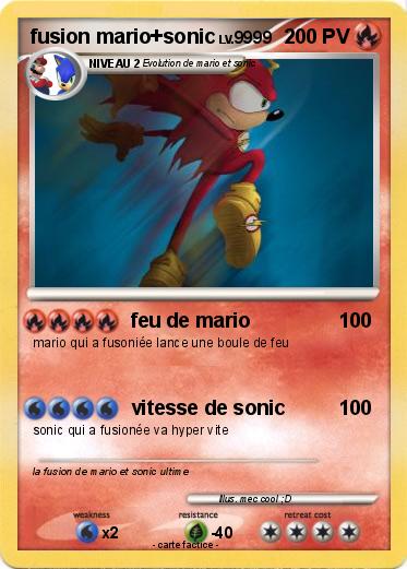 Pokemon fusion mario+sonic