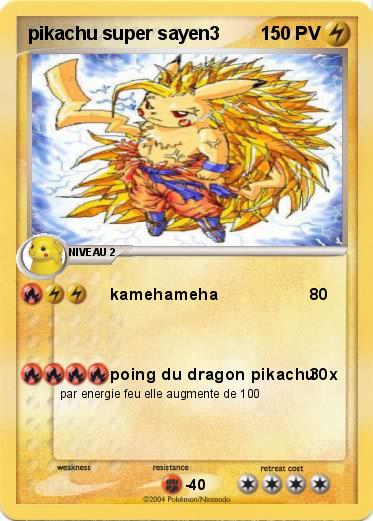 Pokemon pikachu super sayen3
