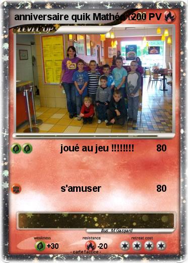 Pokemon anniversaire quik Mathéo