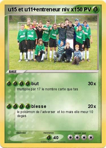 Pokemon u15 et u11+entreneur niv x