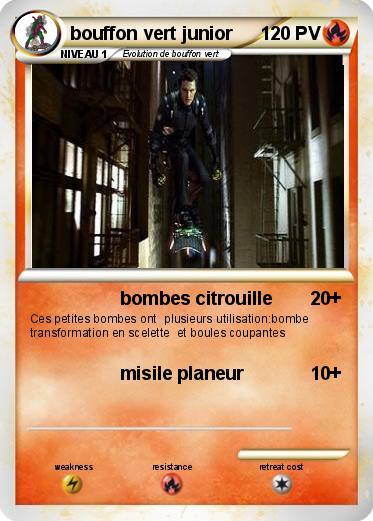 Pokemon bouffon vert junior