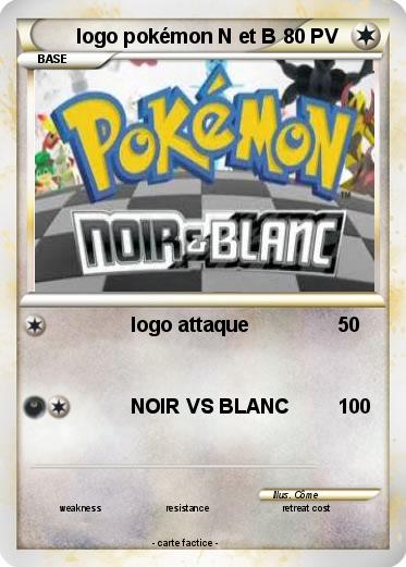 Pokemon logo pokémon N et B
