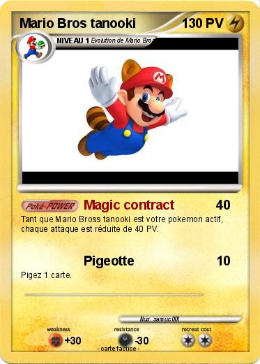 Pokemon Mario Bros tanooki