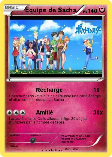 Pokemon Equipe de Sacha