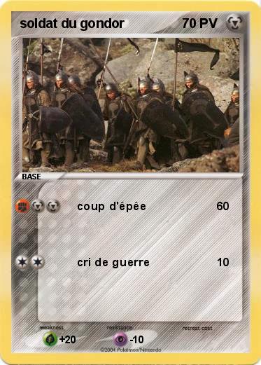 Pokemon soldat du gondor