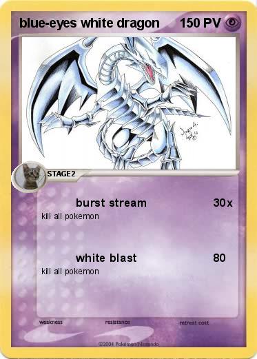 Pokemon blue-eyes white dragon