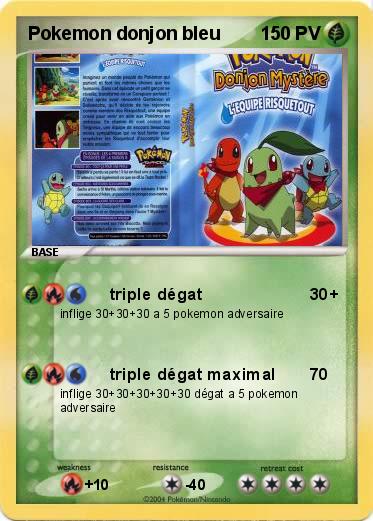 Pokemon Pokemon donjon bleu