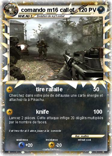 Pokemon comando m16 callof