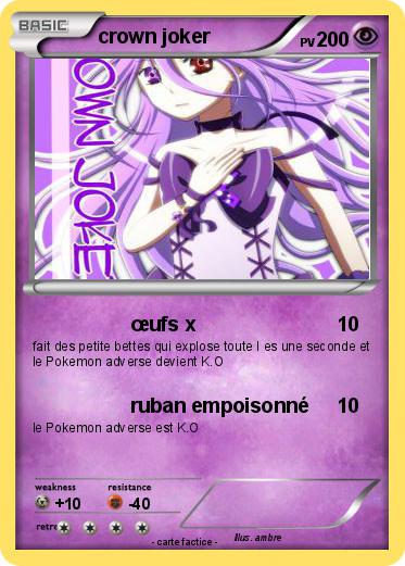 Pokemon crown joker
