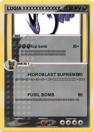 Pokemon LUGIA XXXXXXXXXXXX