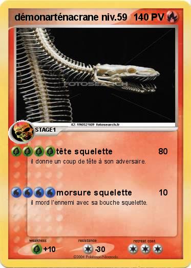 Pokemon démonarténacrane niv.59