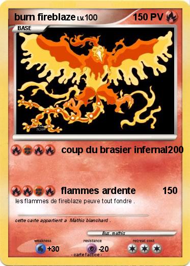 Pokemon burn fireblaze