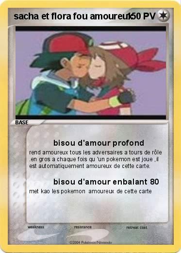 Pokemon sacha et flora fou amoureux