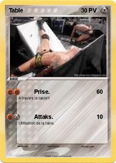 Pokemon Table