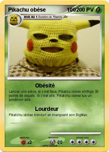 Pokemon Pikachu obèse              100