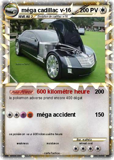 Pokemon méga cadillac v-16