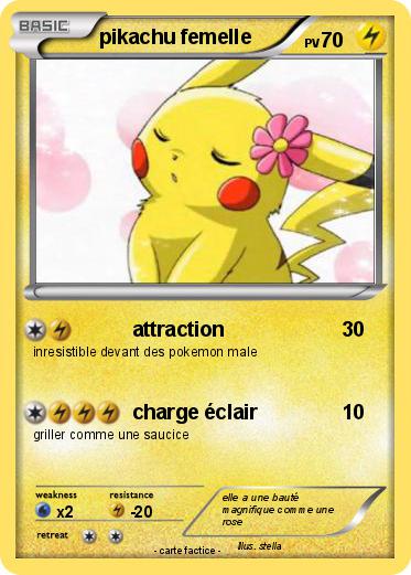 Pokemon pikachu femelle