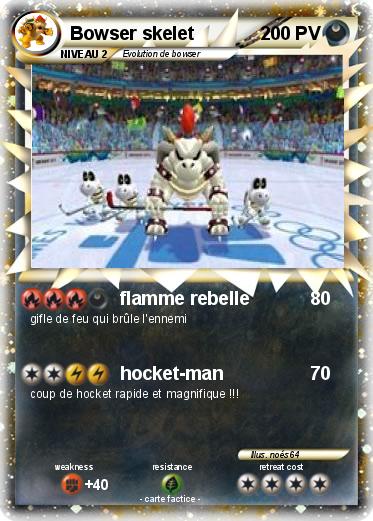 Pokemon Bowser skelet