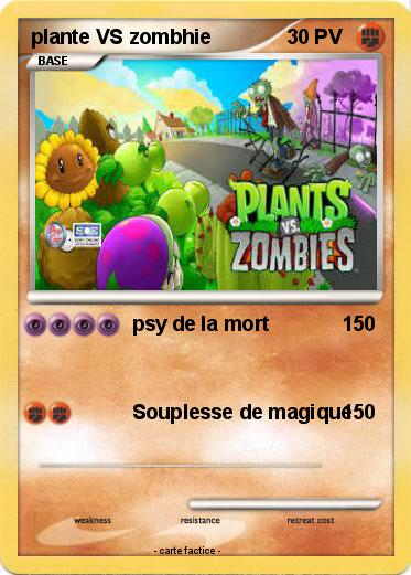 Pokemon plante VS zombhie