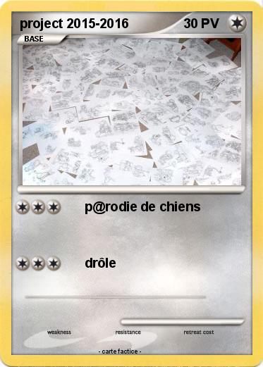 Pokemon project 2015-2016