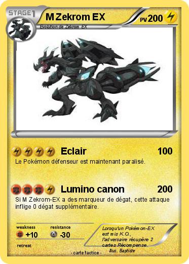 Pokemon M Zekrom EX