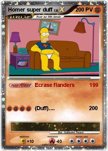 Pokemon Homer super duff