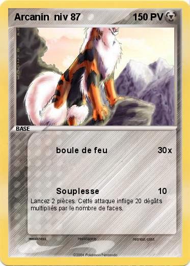 Pokemon Arcanin  niv 87       